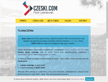Tablet Screenshot of czeski.com